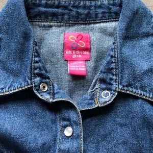 Girls 14/16 Bit & Bridle Denim Shirt